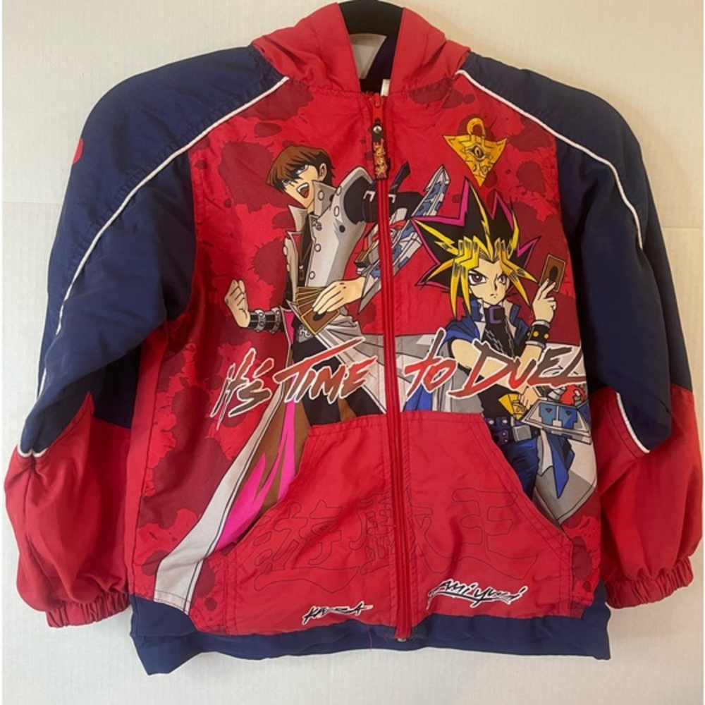 Vintage Yu-Gi-Oh zip up Jacket, boys size 7‎